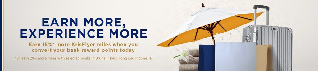 Singapore Airline KrisFlyers Bonus