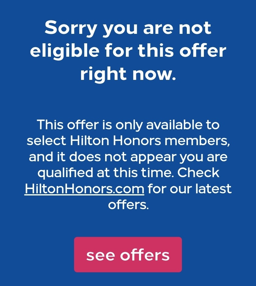 Hilton error